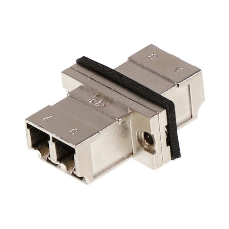 Molex Emi Lc Adapter, Duplex, Metal Body, Phosphor Bronze (Cusn) Alignment Sleeve, Screw Mount Style, No 1061151106
